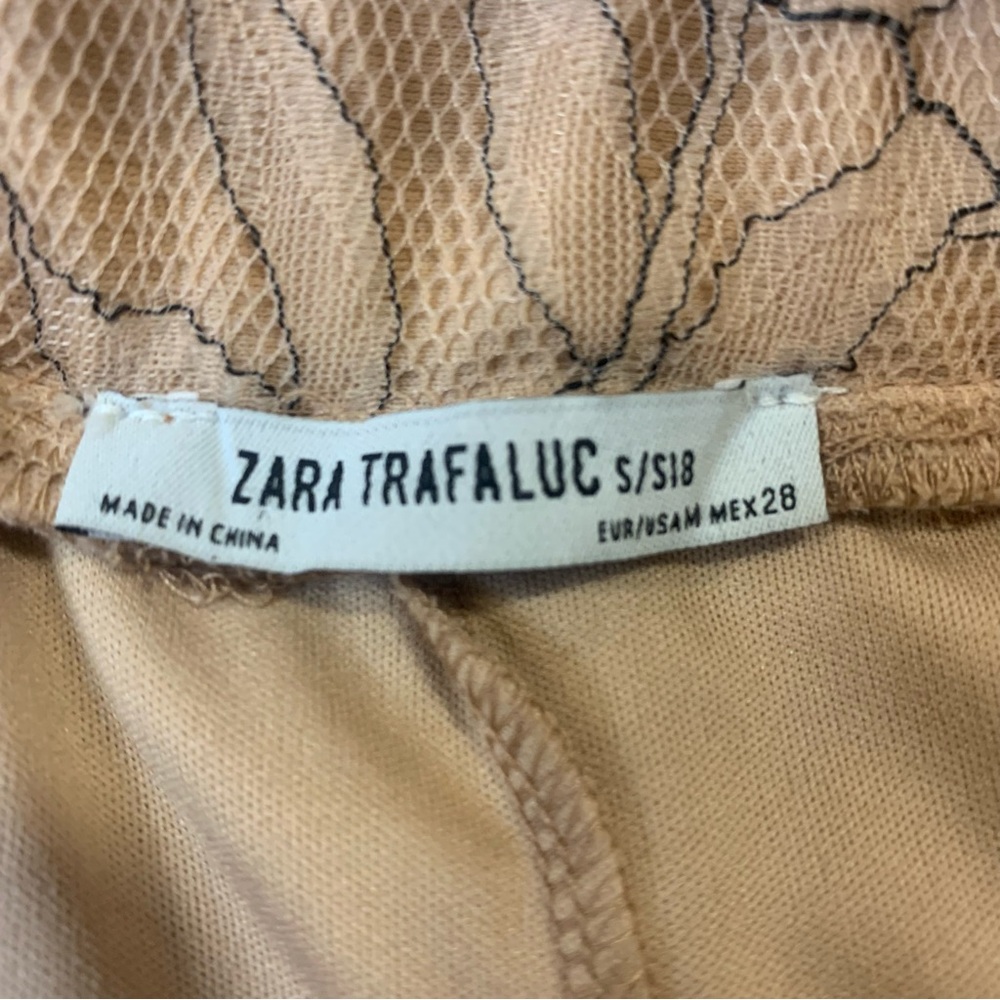 Zara Trafaluc Women S Romantic Petal Pink Lace‎ Whimsical Fairy Tiered Skirt. - Picture 6 of 8